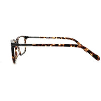 Fossil Men's Eyeglasses - Dark Havana Plastic Rectangular | FOSSIL FOS 7075/G 086 ,