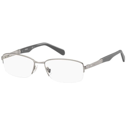 Fossil Men's Eyeglasses - Matt Ruthenium Rectangular Frame | FOSSIL FOS 7015 0R81 ,