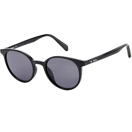 Fossil Unisex Sunglasses - Black Cat Eye Frame Grey Lens | FOSSIL FOS 3115/G/S S ,