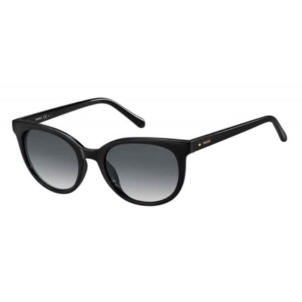 Fossil Unisex Sunglasses - Black Cat Eye Frame Grey Shaded Lens | FOSSIL FOS 3094/S S ,