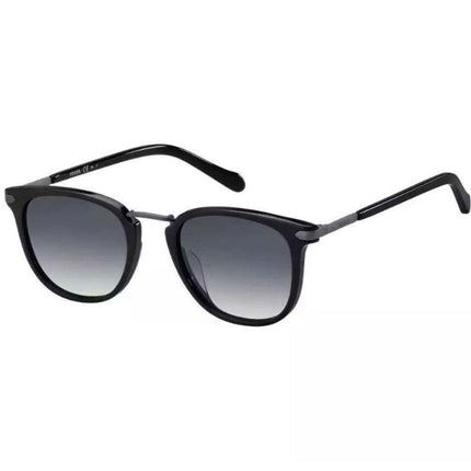 Fossil Unisex Sunglasses - Black Square Frame Grey Shaded Lens | FOSSIL FOS 2099/G/S S ,
