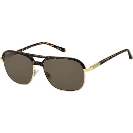 Fossil Unisex Sunglasses - Havana Pilot Frame Brown Lens | FOSSIL FOS 2102/G/S S ,