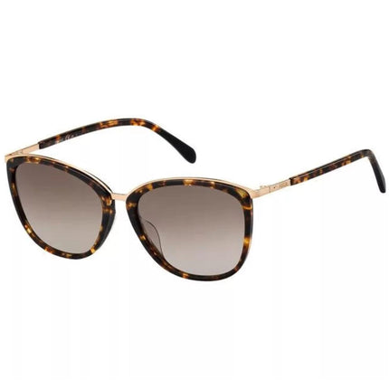 Fossil Unisex Sunglasses - Havana Plastic Cat Eye Frame | FOSSIL FOS 2091/G/S S ,