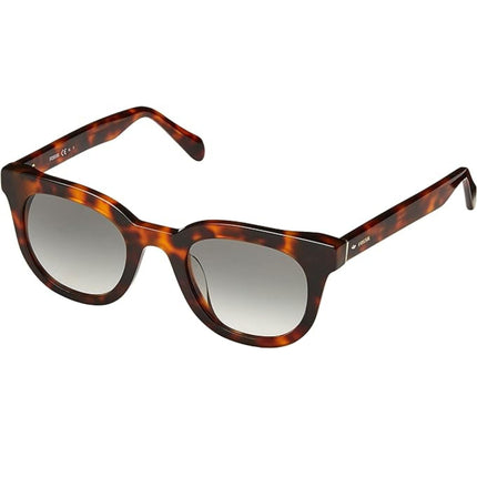 Fossil Unisex Sunglasses - Havana Square Frame Green Shaded Lens | FOSSIL FOS 2097/S S ,