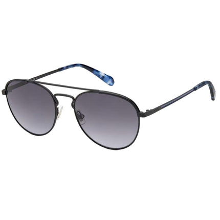 Fossil Unisex Sunglasses - Matte Black Metal Pilot Frame | FOSSIL FOS 2105/G/S S ,
