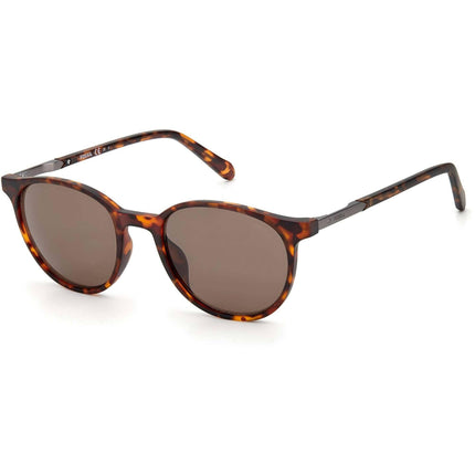 Fossil Unisex Sunglasses - Matte Havana Plastic Cat Eye Frame | FOSSIL FOS 3124/S S ,