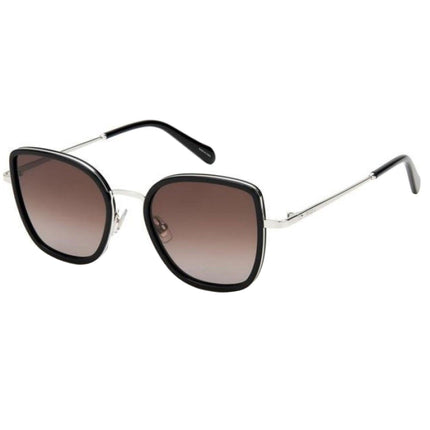 Fossil Unisex Sunglasses - Palladium Metal Cat Eye Frame | FOSSIL FOS 2104/G/S S ,