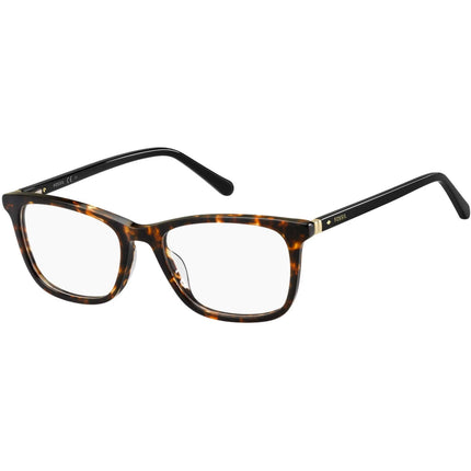 Fossil Women's Eyeglasses - Dark Havana Rectangular Frame | FOSSIL FOS 7085 086 ,