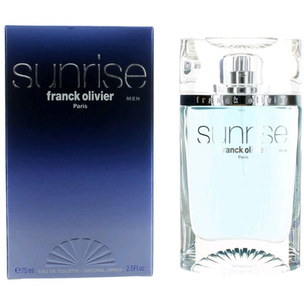 Franck Olivier Men's Eau De Toilette Spray - Sunrise 2.5oz Elegance and Sensuality ,