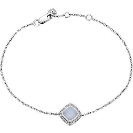 Fred of Paris Women's Bracelet - Paindesucre 18K White Gold Chalcedony | 6B0237-000 ,