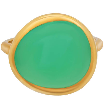 Fred of Paris Women's Ring - Belles Rives Chrysoprase Gem, Size 3.75 | 4B0810-046 ,