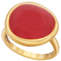 Fred of Paris Women's Ring - Belles Rives RG Rhodochrosite, Size 4.75 | 4B0814-049 ,