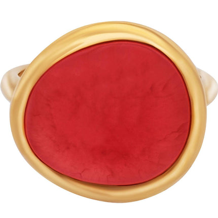 Fred of Paris Women's Ring - Belles Rives RG Rhodochrosite, Size 7.25 | 4B0814-055 ,