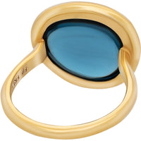 Fred of Paris Women's Ring - Belles Rives YG Blue Topaz, Size 6 | 4B0811-052 ,