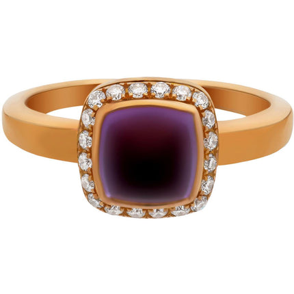 Fred of Paris Women's Ring - Paindesucre 18K RG Amethyst, Size 4.75| 4B0684-049 ,