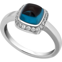 Fred of Paris Women's Ring - Paindesucre White Gold Topaz, Size 4.25| 4B0686-047 ,