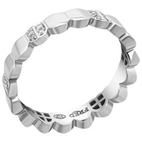 Fred of Paris Women's Ring - Une Ile D'or Diamond Arc WG, Size 4.5 | 4B0777-048 ,