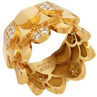 Fred of Paris Women's Ring - Une Ile D'or Diamond Triple Arc, Size 6.5 | 4B0748-053 ,