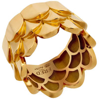 Fred of Paris Women's Ring - Une Ile D'or Triple Arc Motif, Size 6 | 4B0746-052 ,