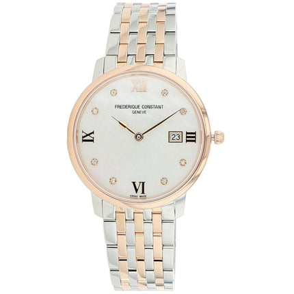 Frederique Constant Women's Watch - Classics Slimline MOP Dial Steel | FC-220MPWD3S2B ,