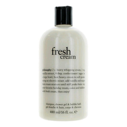 Fresh Cream by Philosophy, 16 oz Shampoo, Shower Gel & Bubble Bath for Unisex ,
