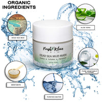 Fresh Klean Skin Dead Sea Mud Mask with Aloe 2.5oz ,