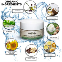 Fresh Klean Skin Dead Sea Salt Exfoliating Scrub 8oz ,