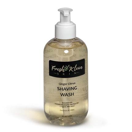 Fresh Klean Skin Shaving Wash Ginger Citrus 8oz ,