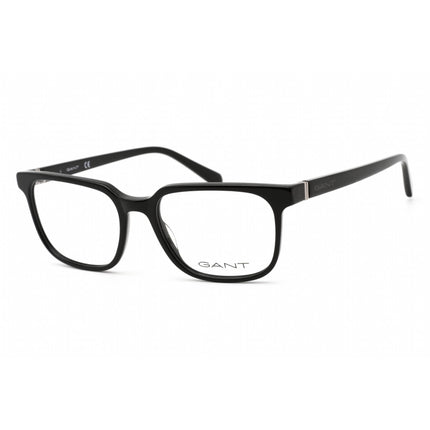 Gant Men's Eyeglasses - Clear Demo Lens Black Rectangular Plastic Frame | GA3244 001 ,