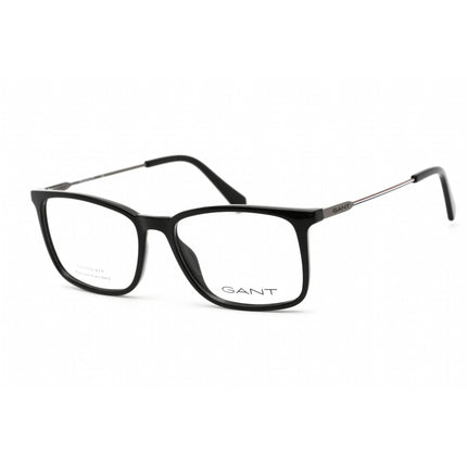Gant Men's Eyeglasses - Clear Lens Shiny Black Rectangular Shaped Frame | GA3239 001 ,