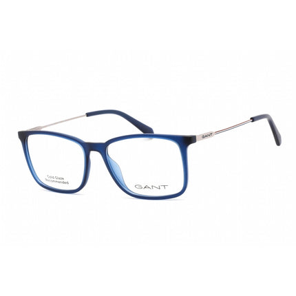 Gant Men's Eyeglasses - Full Rim Rectangular Matte Blue Plastic Frame | GA3239 091 ,