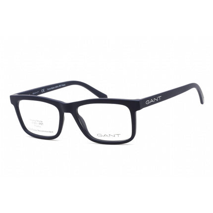 Gant Men's Eyeglasses - Full Rim Rectangular Matte Blue Plastic Frame | GA3266 091 ,