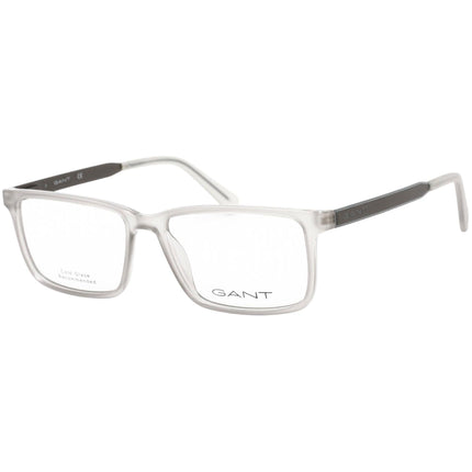 Gant Men's Eyeglasses - Grey and Black Rectangular Shaped Plastic Frame | GA3216 020 ,