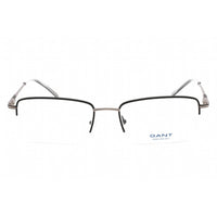 Gant Men's Eyeglasses - Half Rim Black/Silver Rectangular Shaped Frame | GAA577 Z43 ,