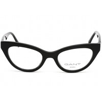 Gant Women's Eyeglasses - Clear Lens Shiny Black Cat Eye Shaped Frame | GA4100 001 ,