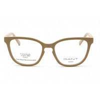 Gant Women's Eyeglasses - Full Rim Matte Beige Plastic Rectangular Frame | GA4138 058 ,