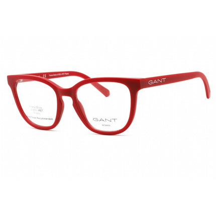 Gant Women's Eyeglasses - Full Rim Matte Red Plastic Rectangular Frame | GA4138 067 ,