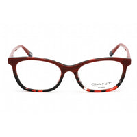 Gant Women's Eyeglasses - Full Rim Red Havana Plastic Rectangular Frame | GA4095 054 ,