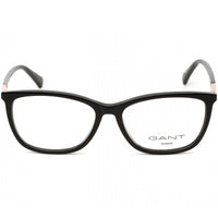 Gant Women's Eyeglasses - Full Rim Shiny Black Rectangular Shaped Frame | GA4115 001 ,