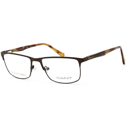 Gant Women's Eyeglasses - Matte Dark Brown and Havana Rectangular Frame | GA3226 049 ,