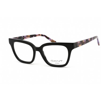 Gant Women's Eyeglasses - Shiny Black/Violet Havana Rectangular Frame | GA4124 001 ,