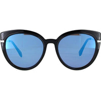 Gap Women's Sunglasses - Black Plastic Cat Eye Frame Blue Lens | GAP SGP407 BLA ,