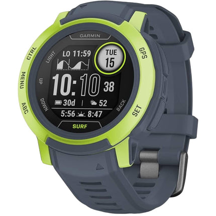 Garmin Unisex Smartwatch - Instinct 2 Surf Edition Blue Rubber Strap | 010-02626-12 ,