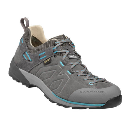 Garmont Women's Hiking Shoe - Santiago Low GTX Hiking Shoe, Grey/Turquoise ,