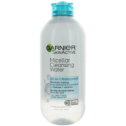 Garnier Women's Micellar Cleansing Water - Skin Active All In 1 Waterproof, 13.5oz ,