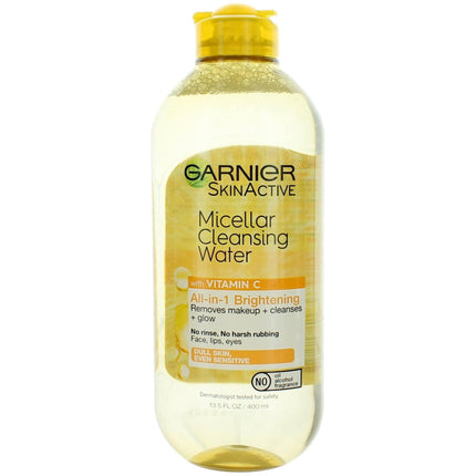 Garnier Women's Micellar Cleansing Water - Skin Active with Vitamin C, 13.5 oz ,