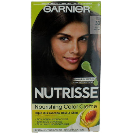 Garnier Women's Permanent Hair Color Kit - Nutrisse Coloring Creme, Sweet Cola 30 ,
