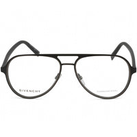 Givenchy Unisex Eyeglasses - Black/Ruthenium Aviator Metal Frame | GV 0133 0RZZ 00 ,