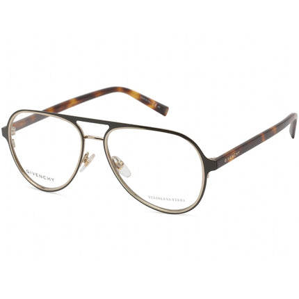 Givenchy Unisex Eyeglasses - Gold/Black/Havana Aviator Metal Frame | GV 0133 0X55 00 ,