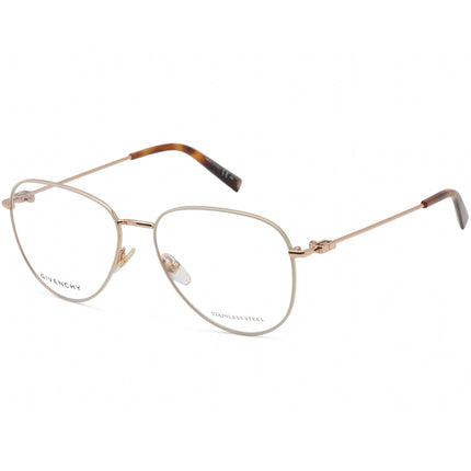 Givenchy Women's Eyeglasses - Gold/Ivory/Havana Pilot Shaped Frame | GV 0150 0Y3R 00 ,